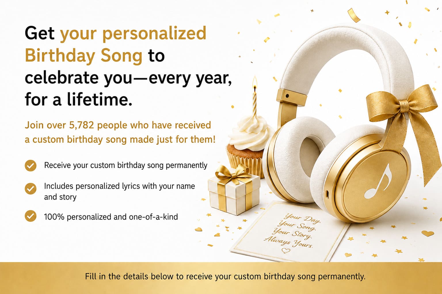 Personalized birthday song